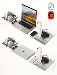 Workplace Silver MacBook