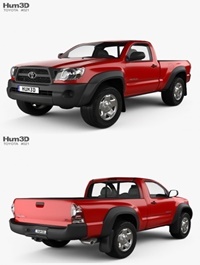 Toyota, Tacoma, Regular, Cab, 2011, 3D, model