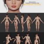 JOY – Realistic Female Character VR / AR / low-poly 3d model