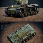 WW2 Soviet Tank KV1