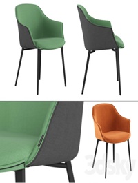 Chair Kedua metal legs by Mobliberica