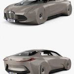 BMW Vision Next 100 concept with HQ interior 2016 3D Model