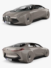 BMW Vision Next 100 concept with HQ interior 2016 3D Model