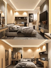 Bedroom Interior Scene By Phuc La