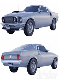 Ford Mustang 69 3d model