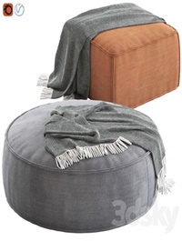Globewest, Orlando, Seamed, Ottoman