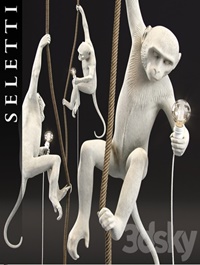 The Monkey Lamp Ceiling Version by Seletti