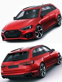 Audi RS4 Avant 2020 3D model