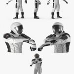 Futuristic Space Suit Rigged