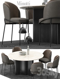 Minotti Fil noir set