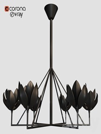 FLORA CHANDELIER BLACK