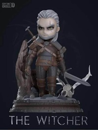 Geralt chibi from The Witcher
