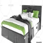 Modern minimalist double bed 11592039