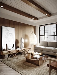 Interior Livingroom - Kitchen by Tung Trieu