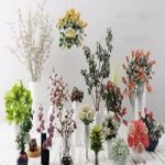 Floral indoor potted plants
