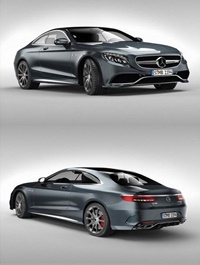 Mercedes Benz S63 AMG Coupe 3d Model