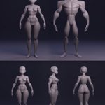 Gumroad – Male and Female Stylized Blockouts
