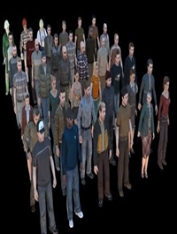 Lo-Poly People 3d Models Collection