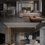 Living Room – Kitchen Interior by Dat Hip