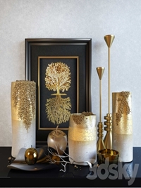 Decorative set: Noble gold
