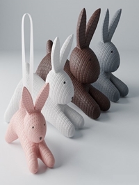 Decorative set of rabbits