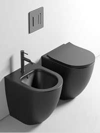 Toilet wall mounted Ceramica Nova Metropol CN4002MB rimless