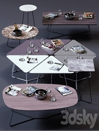 Ditre Italia Coffee Tables Set 02