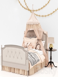 Pottery Barn Kids Blythe Tufted Bed