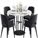 Coco Republic Flex Dining Table & Astor Carver Dining Chair