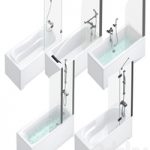 Bath and shower curtains Villeroy & Boch, Sanitana, Roca, Ideal and Cersanit set 95