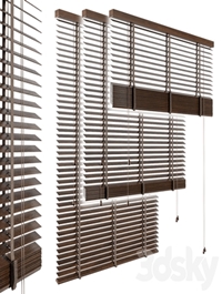 Wood venetian blind