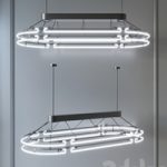 Chandelier from neon 2