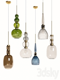 Suspended lamps Carnival by Vintage