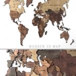 Wooden panel – world map 2