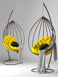 Pendant chair cocoon Adele