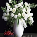 Bouquet of flowers in a vase 25