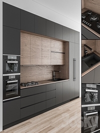Kitchen Modern - Wood and Black 49
