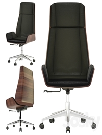 Hazel high back leather chair