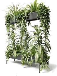 Mynthe rectangular two-storey planter