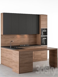 Kitchen Modern - Wooden and Black 59