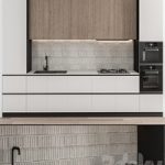 Kitchen Modern – White and Wood 55