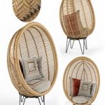 Round rattan cocoon chair