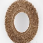 Loully rattan and sisal mirror