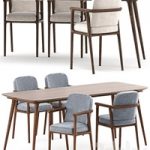 Zio Dining Table and Zio Dining Chair by Moooi