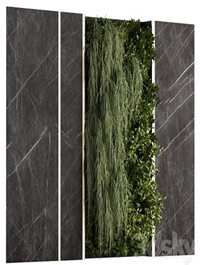 Vertical Garden Stone Wall and Metal Frame - Wall Decor 29