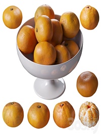 Tangerines in a tall bowl