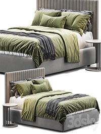 Queen bed CLAY MAISON By Bolzan Letti