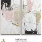 Large Abstract Neutral Wall Art C-378