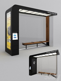 Bus Stop – 3D Model