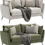 skyler 3 seater fabric sofa